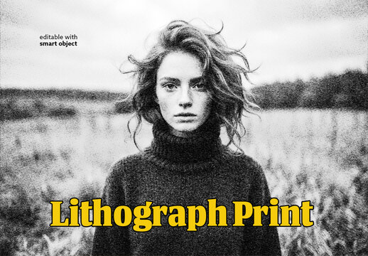 Litograph Print Photo Effect