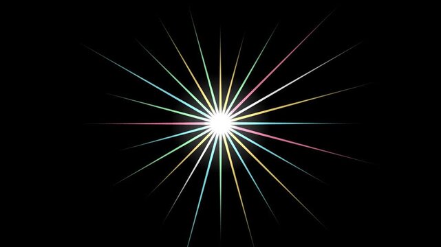 Seamless 4K looping overlay: light burst overlay triple flash, in teal and turquoise on a pure black background. Drop it on your footage and set the layer to screen or add blend mode to knock out the 