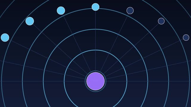A core pushing content out to edge nodes, seamless loop