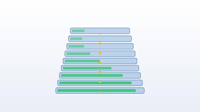 Versioned snapshots stacking up on a backup stack, loop