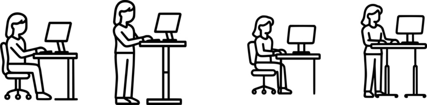 Two individuals are engaged in stock analysis at their respective desks, with laptops open before them