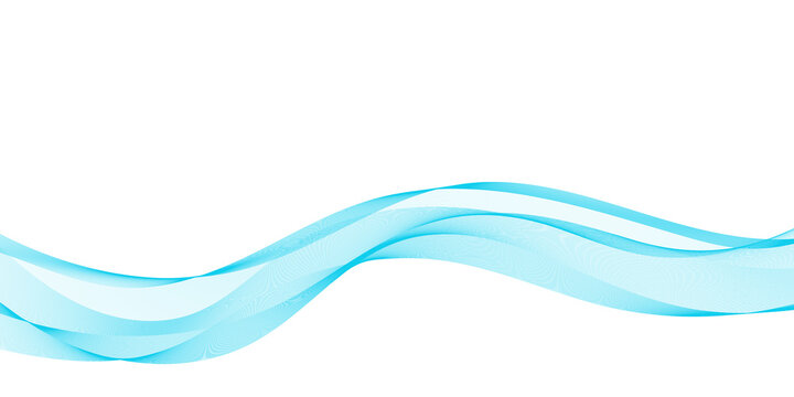 Cyan flowing wave mesh layer background on white