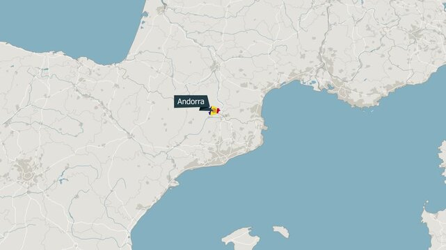 Animated Map of Andorra