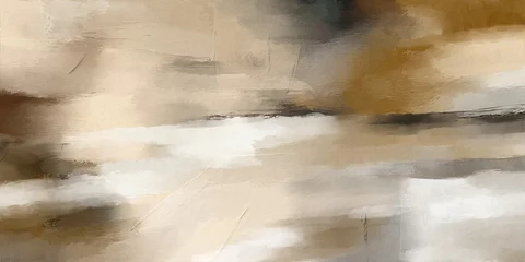 Contemporary abstract wall art with atmospheric landscape forms and layered horizons © CHREMOS