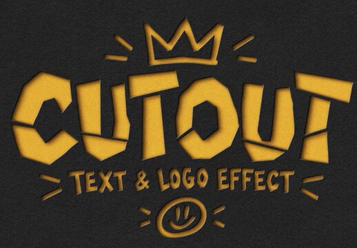 Cutout Paper Text Effect For Poster And Social Media Design
