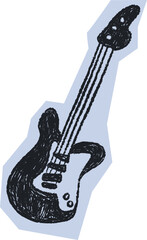 Naklejka na ściany i meble Electric Guitar Sticker