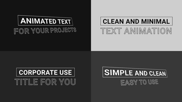Clean And Minimal Title Reveal
