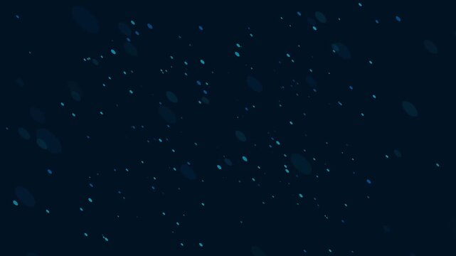 Blue Code Matrix Data Stream Motion Background