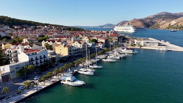 aerial pullout from argostoli greece