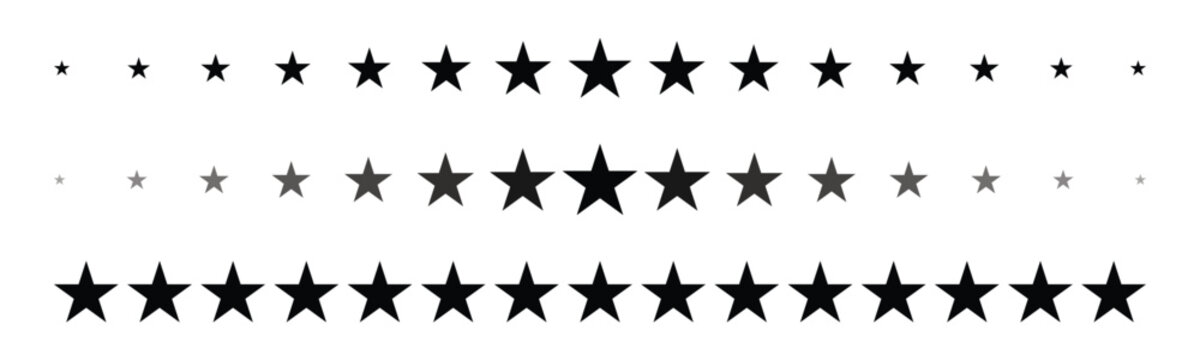 Star line divider silhouette.