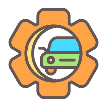 Automotive Vector Icon Design