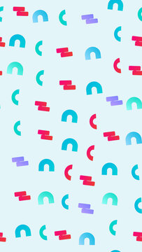 Colorful Geometric Shapes Pattern