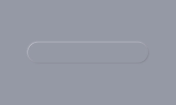 Neumorphism style button element. Modern website or mobile app design. Neumorphic UI UX design.