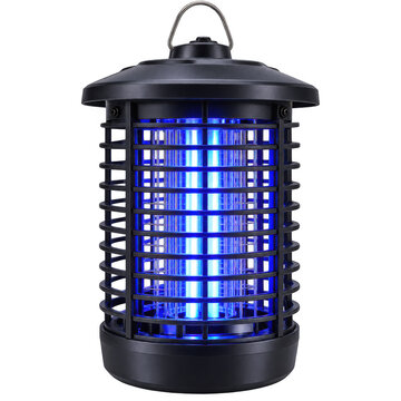 UV bug zapper lantern, isolated on transparent background