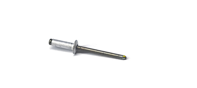 Rivet for permanently fastening two objects together.
