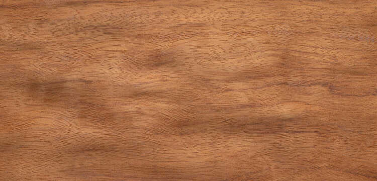 Bubinga wood plank wavy grain pattern