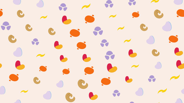 Pastel abstract shapes pattern
