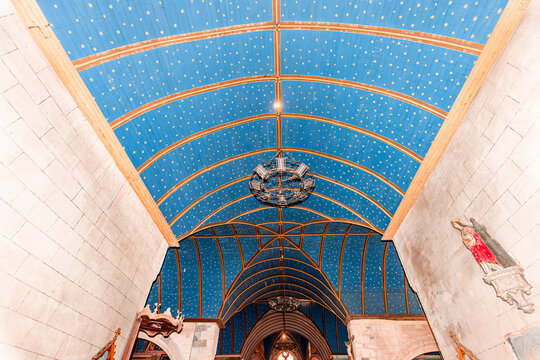 Parish close church of Le Faou saint-sauveur, finistere, brittany, france