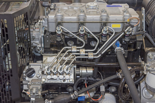 Common Rail Diesel Engine With Turbo Charger Electric Power Generator Emergency Power