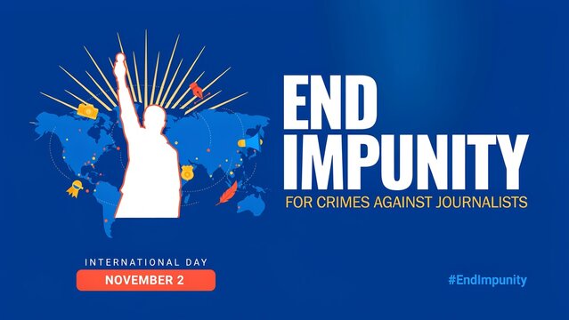 End impunity for crimes against journalists poster