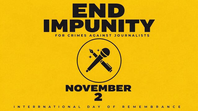 End impunity for journalists november 2 poster