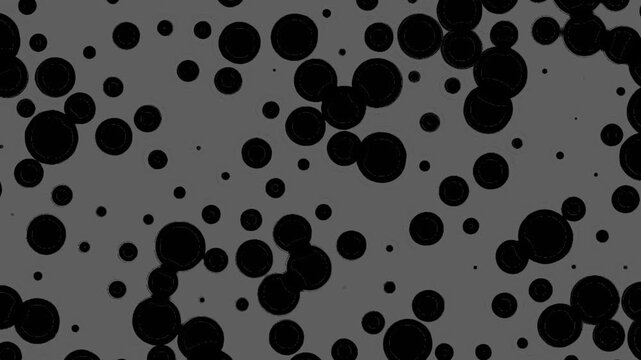 Abstract Black And White Polka Dot Circle Pattern Background