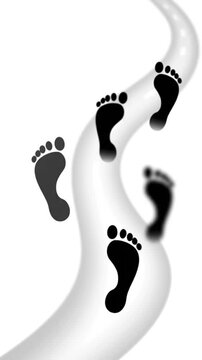 footprint in the sand
