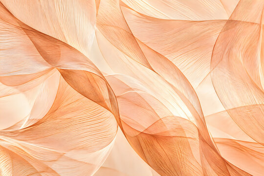 Soft pastel fabric folds creating elegant texture for luxury branding