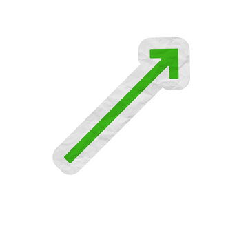diagonal green arrow scrapbook