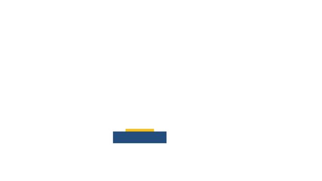 Vector animation of a red flag marker rising and lowering on a pole base