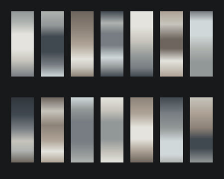 Neutral vertical gradient swatch set vector with diffuse light