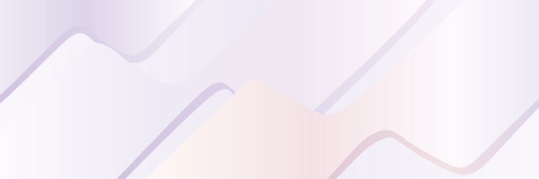 Pale Curved Ribbon Layer Vector Background for Website Headers in lavender and blush, brand, with overlapping diagonal ribbons and rounded bends