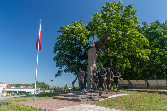 Mielec, Poland - July 26, 2026: Monument to the Indomitable, Cursed Soldiers.