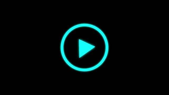 
play button animation. video music play sign animation button icon animation on circle. video player icon triangle shape button icon animation with. motion back ground