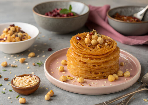 Kachri Pakwan sweet regional presentation
