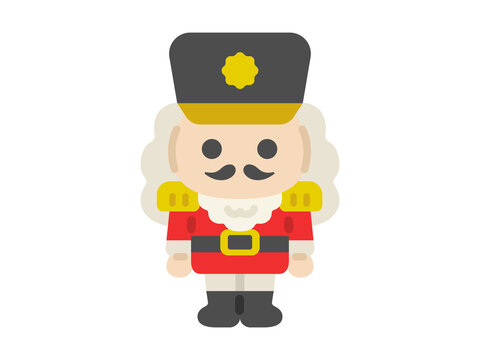 くるみ割り人形のアイコンのイラスト