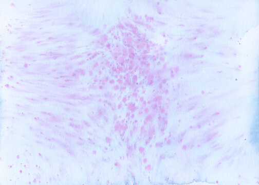Soft Pink Watercolor Wash with Splatters