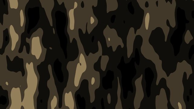 Vertical camouflage texture moving downwards in seamless abstract motion
