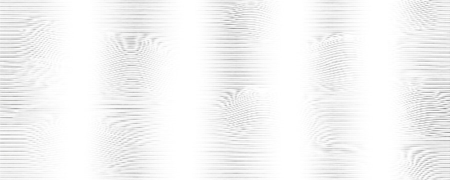 Abstract gray checkered grid pattern with subtle vertical glitch effects creates a distorted digital texture.