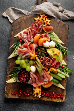 Party food for New Year and Christmas.