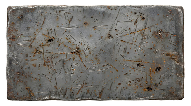 Scratched Gray Steel with Faint Rust and Wear