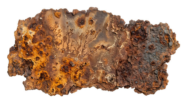 Orange Brown Rust with Deep Corrosion Pits