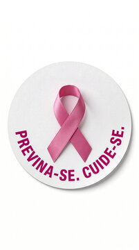 Pink ribbon for breast cancer awareness