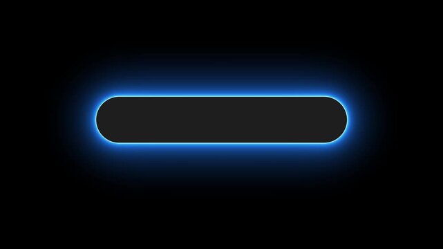Flashing dark theme search bar with soft multicolor glowing gradient, black rounded rectangle frame. With neon edge effect rounded rectangle shape animation