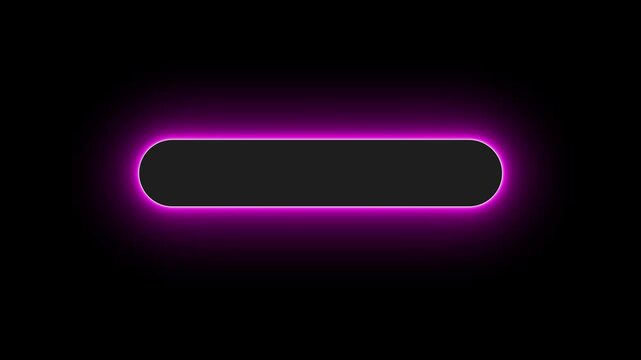 Flashing dark theme search bar with soft multicolor glowing gradient, black rounded rectangle frame. With neon edge effect rounded rectangle shape animation