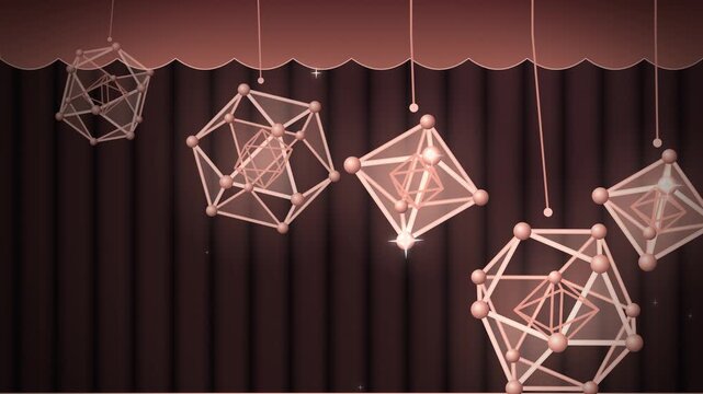 Rose gold luxury gold black christmas geometric gold