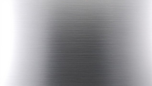 Polished Brushed Metal Texture Background with Silver Gradient