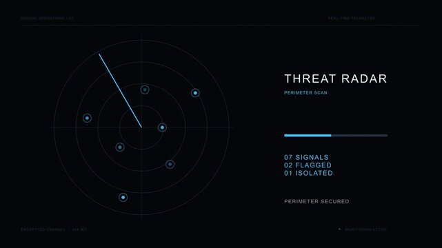 Cyber threat radar scanning and securing the network perimeter