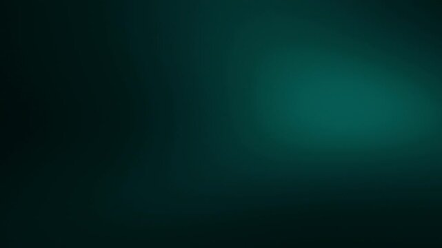 Dark teal abstract background, moving blurred gradient light, seamless loop