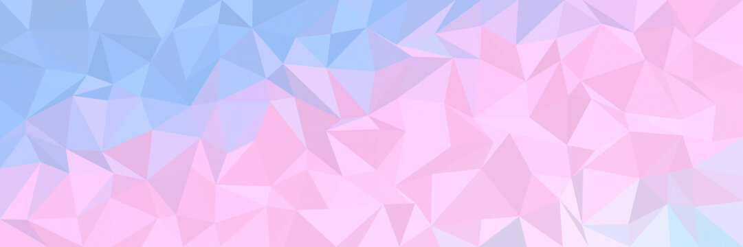 Pink low poly triangle polygon mosaic background for modern abstract banner poster card template graphic design